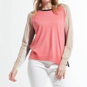 NEW ZAKET & PLOVER women's baseball sweater in flamingo